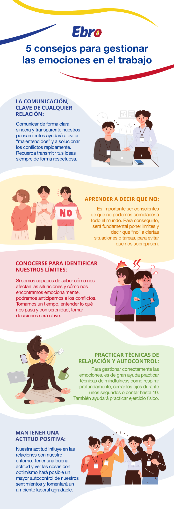 5 consejos para gestionar las emociones en el trabajo